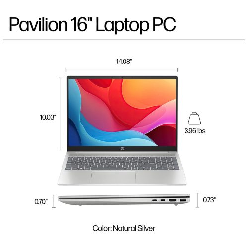 HP Pavilion 16-ag0006na 16in Ryzen 5 8GB 512GB Silver - Image 10