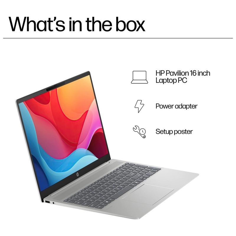 HP Pavilion 16-ag0006na 16in Ryzen 5 8GB 512GB Silver