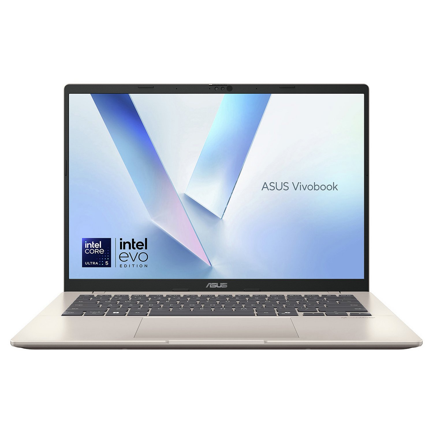 ASUS Vivobook 14in Ultra 5 16GB 512GB - Gold — 14" IPS, Intel Ultra 5 ARL H Core Ultra 5 processor., Intel Arc graphics - Image 1