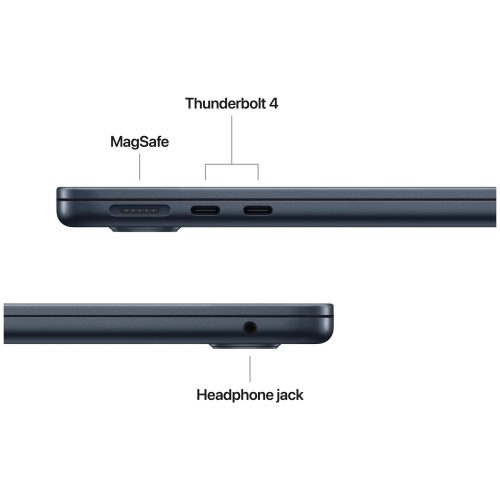 Apple MacBook Air 2025 13.6in M4 16GB 256GB - Midnight — Apple M4 chip, 16 GB RAM - Image 7