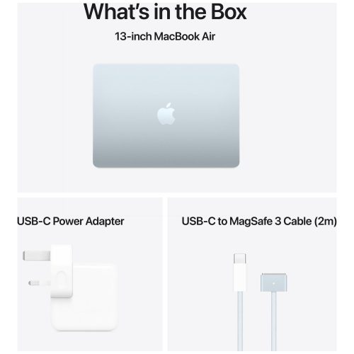 Apple MacBook Air 2025 13.6in M4 16GB 512GB - Sky Blue — 13.6", 512GB, 16 GB RAM, Apple M4 - Image 11