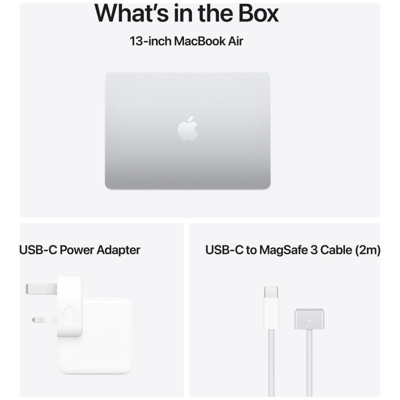 Apple MacBook Air 2025 13.6in M4 24GB 512GB - Silver — 13.6", 512GB, 24 GB RAM, Apple M4