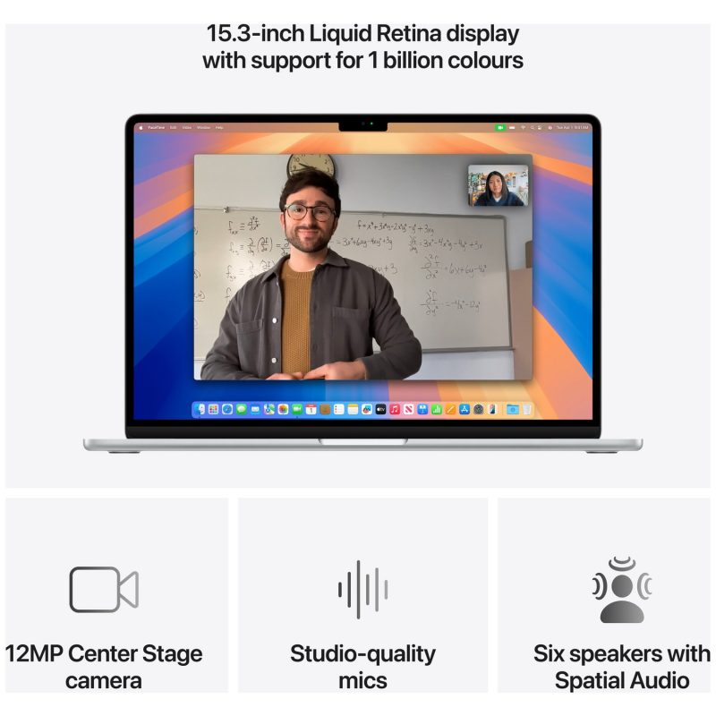 Apple MacBook Air 2025 15.3in M4 16GB 512GB - Silver — 15.3", 512GB, 16 GB RAM, Apple M4