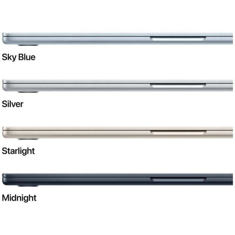 Apple MacBook Air 2025 15.3in M4 24GB 512GB - Midnight — 15.3", 512GB, 24 GB RAM, Apple M4