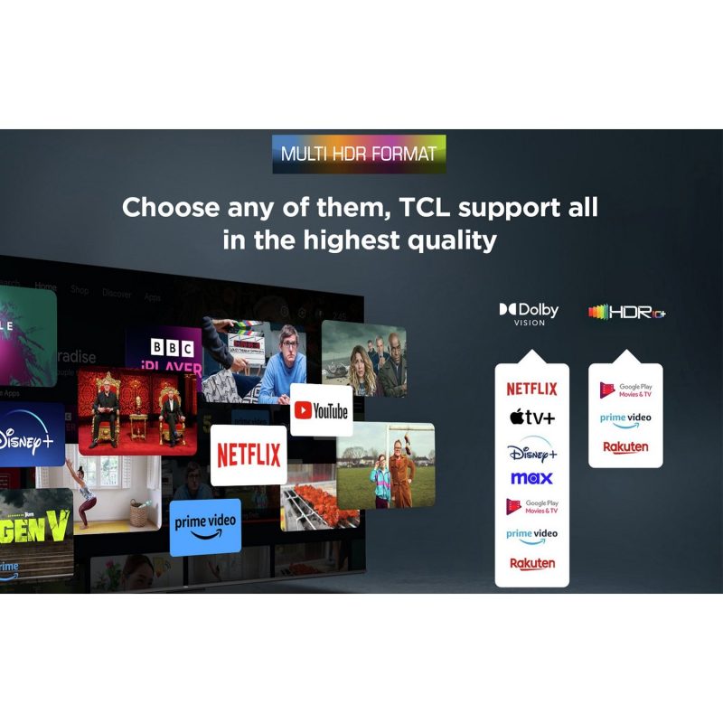TCL 75 Inch 75P6K Smart 4K UHD HDR DLED TV