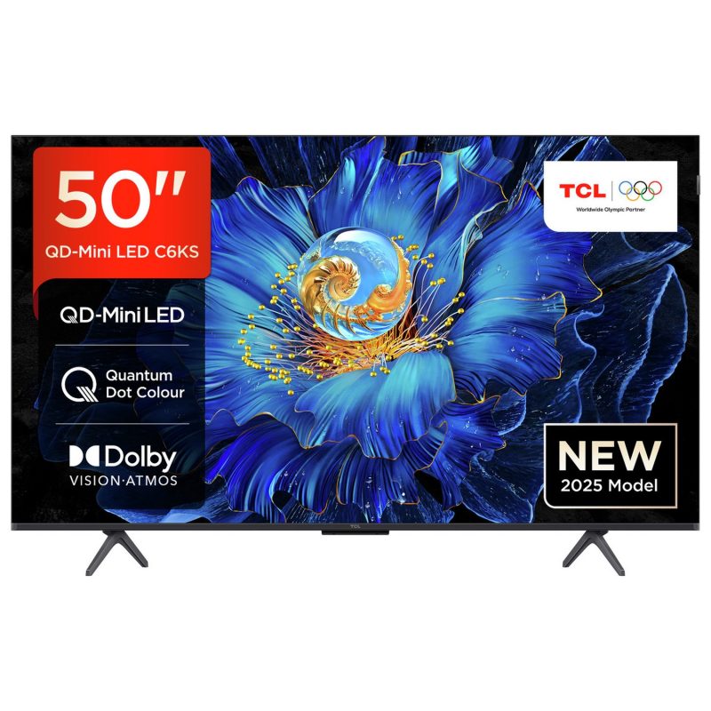 TCL 50 Inch 50C6KS Smart 4K UHD HDR Mini LED TV