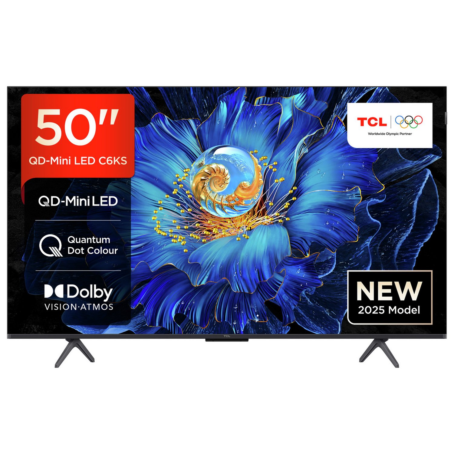 TCL 50 Inch 50C6KS Smart 4K UHD HDR Mini LED TV - Image 1