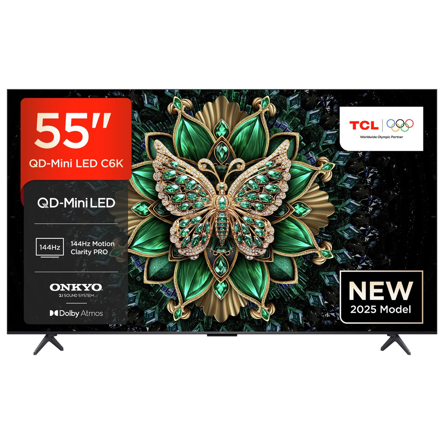 TCL 55 Inch 55C6K Smart 4K UHD HDR Mini LED TV - Image 1