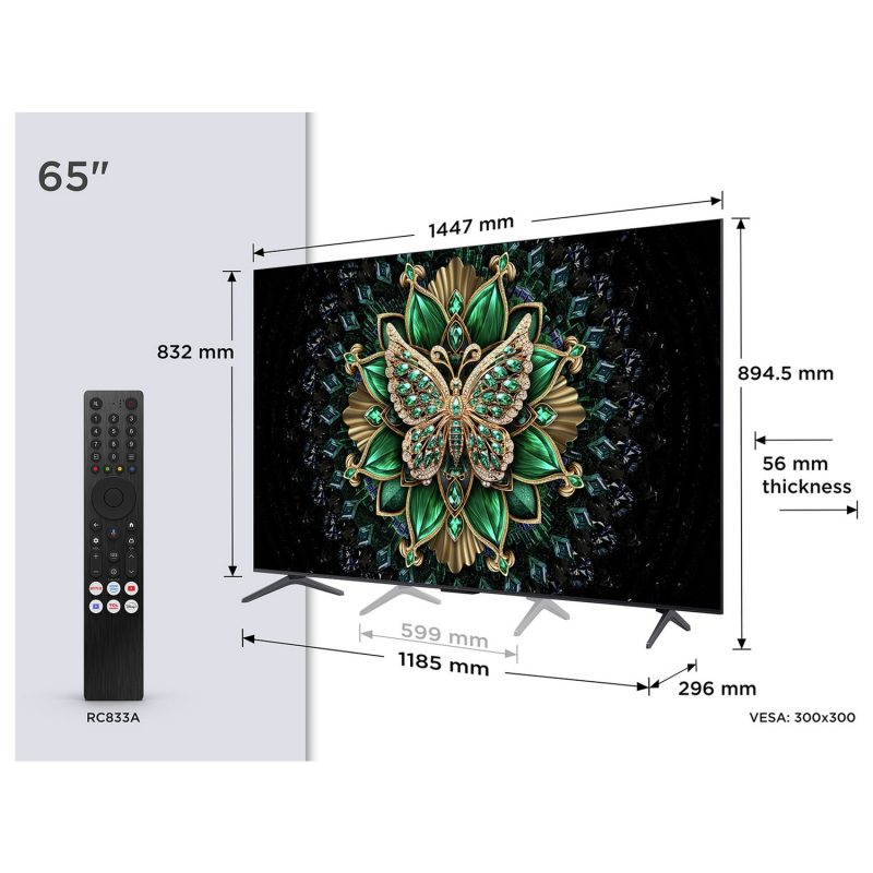 TCL 65 Inch 65C6K Smart 4K UHD HDR Mini LED TV