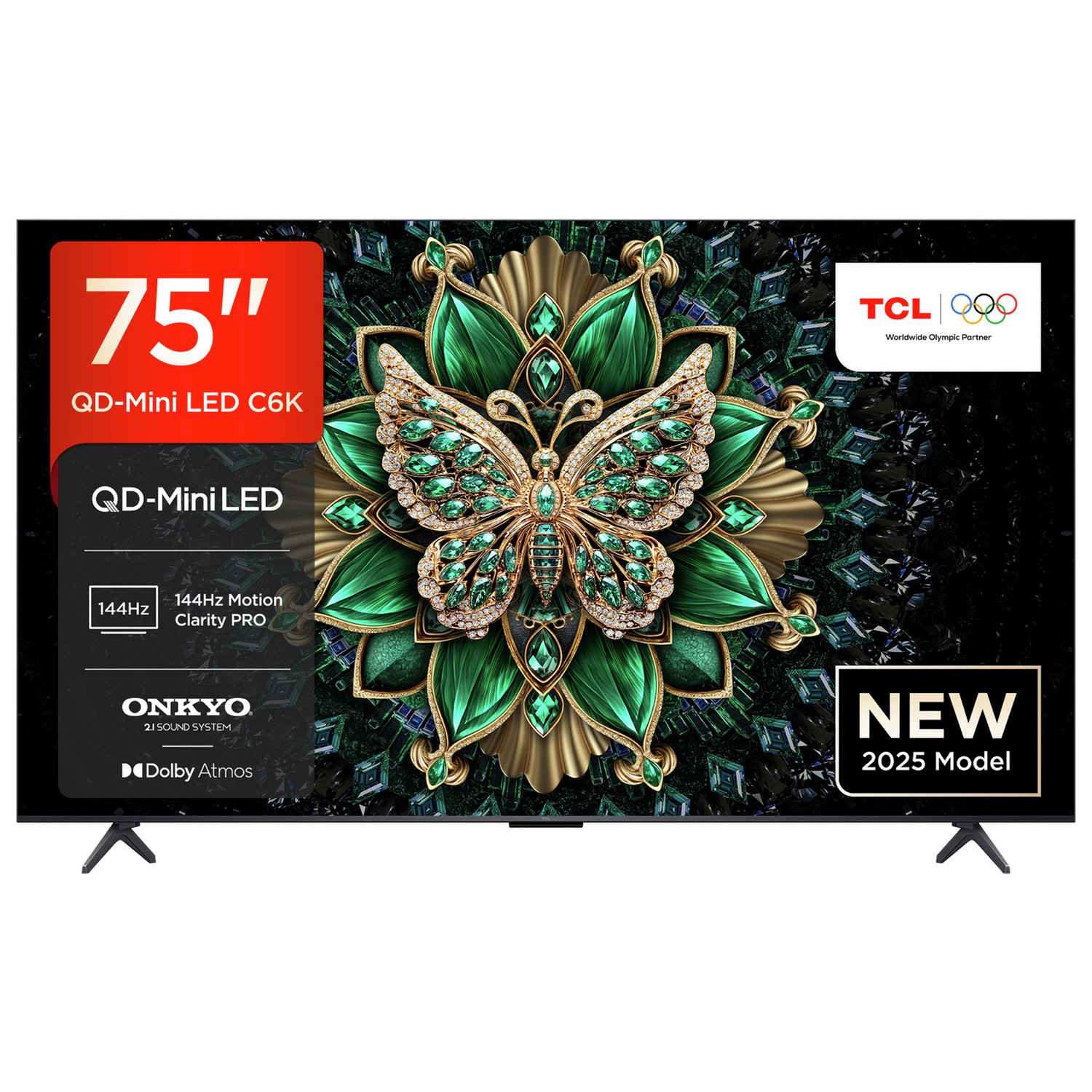 TCL 75 Inch 75C6K Smart 4K UHD HDR Mini LED TV - Image 1