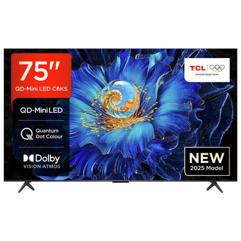 TCL 75 Inch 75C6KS Smart 4K UHD HDR Mini LED TV