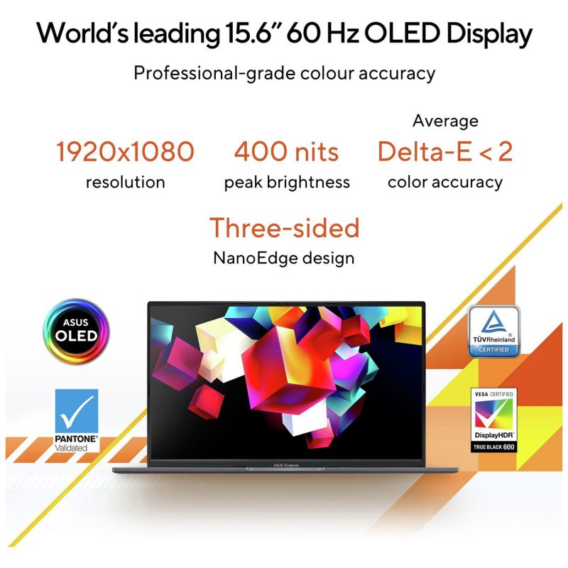 ASUS Vivobook 15 OLED 15.6in R5 8GB 512GB Laptop