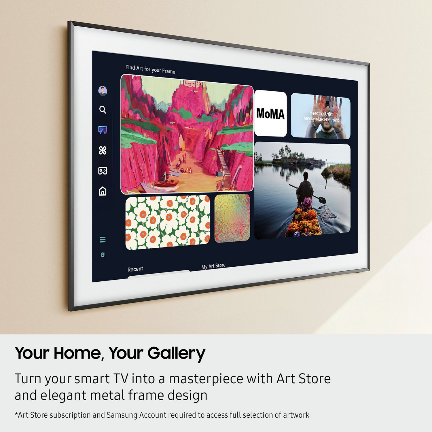 Samsung 50 Inch QE50LS03FAU The Frame Smart QLED TV - Image 3