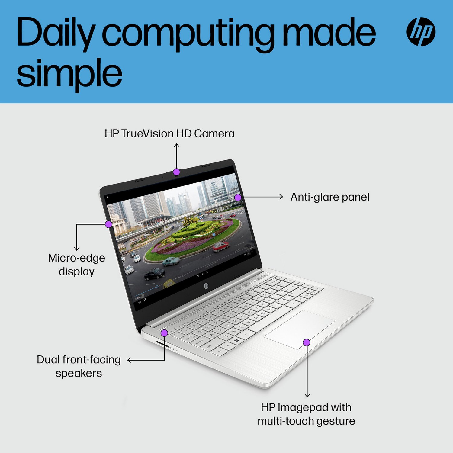 HP 14s-dq5014na 14in i7 8GB 512GB Laptop - Image 2