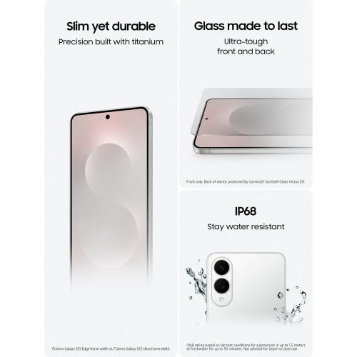 Samsung Galaxy S25 Edge 5G 512GB AI Phone - Silver — 512GB, 6.7" OLED, 5G (Silver) - Image 6