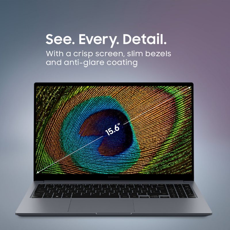 Samsung Galaxy Book4 15.6in i5 8GB 512GB - Grey — 15.6", Intel i5 i5-1335U processor., 8 GB RAM, 512GB