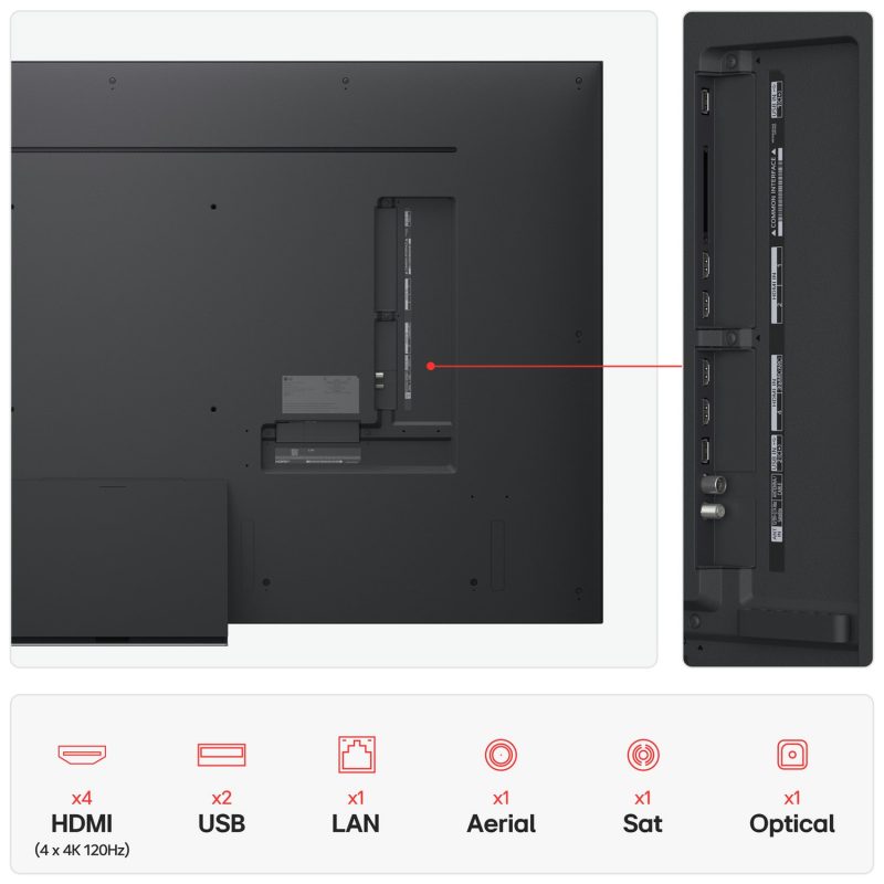 LG 65 Inch 65QNED87A6B Smart 4K UHD HDR QNED TV