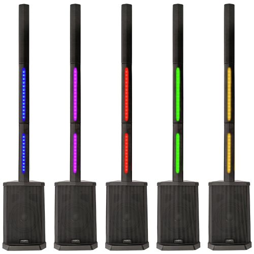 KAM KMPA600 Compact Tower PA System with Lighting - 240W - Image 7