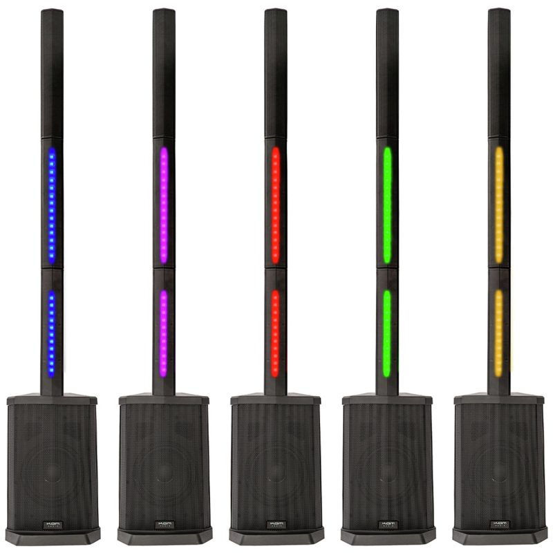 KAM KMPA600 Compact Tower PA System with Lighting - 240W