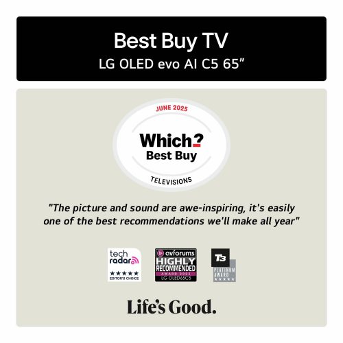 LG 65 Inch OLED65C55LA Smart 4K UHD HDR OLED TV - Image 2