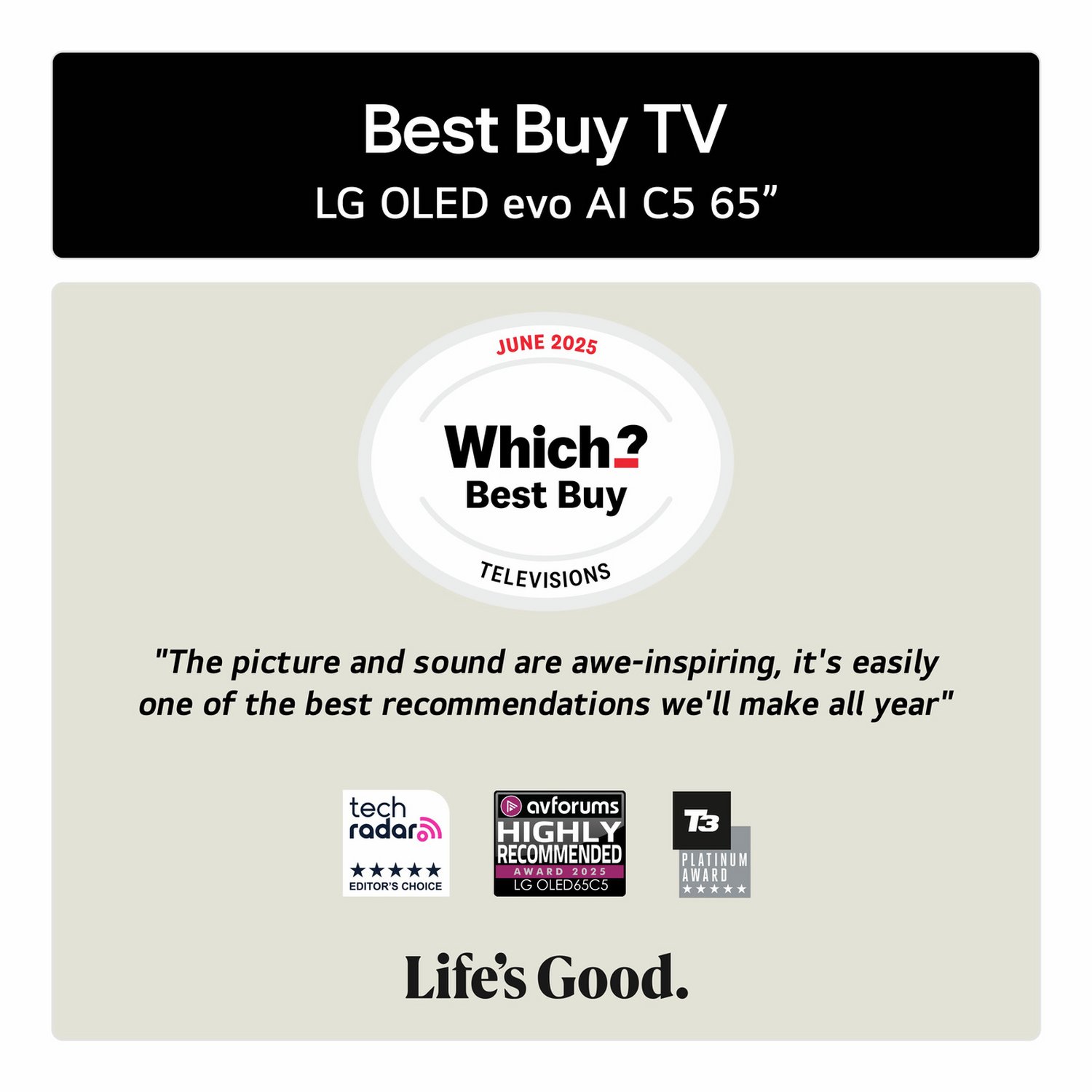 LG 65 Inch OLED65C55LA Smart 4K UHD HDR OLED TV - Image 2