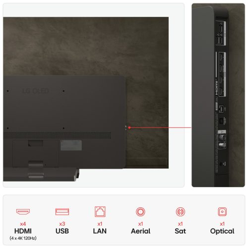 LG 65 Inch OLED65C55LA Smart 4K UHD HDR OLED TV - Image 5