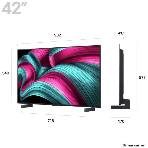 LG 42 Inch OLED42C55LA Smart 4K UHD HDR OLED TV - Image 2