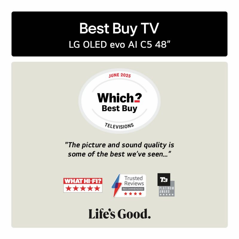 LG 48 Inch OLED48C55LA Smart 4K UHD HDR OLED TV