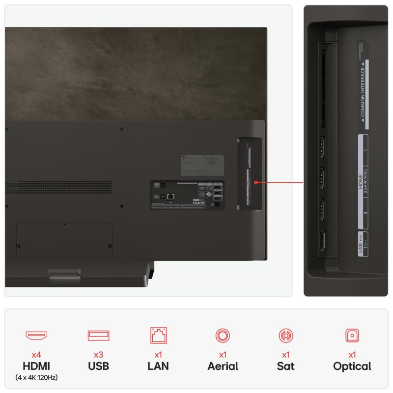 LG 48 Inch OLED48C55LA Smart 4K UHD HDR OLED TV