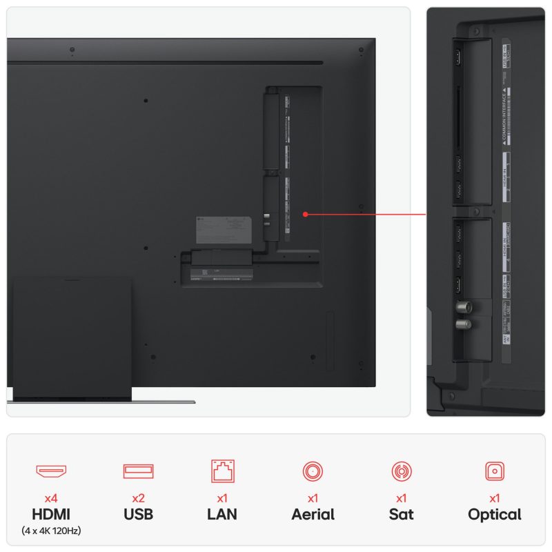 LG 55 Inch 55QNED87A6B Smart 4K UHD HDR QNED TV