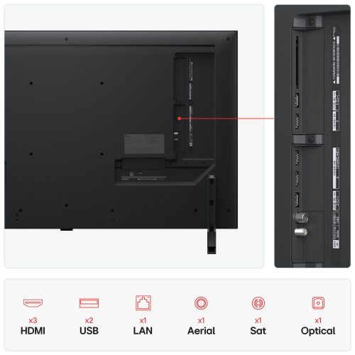 LG 43 Inch 43QNED80A6A Smart 4K UHD HDR QNED TV - Image 4