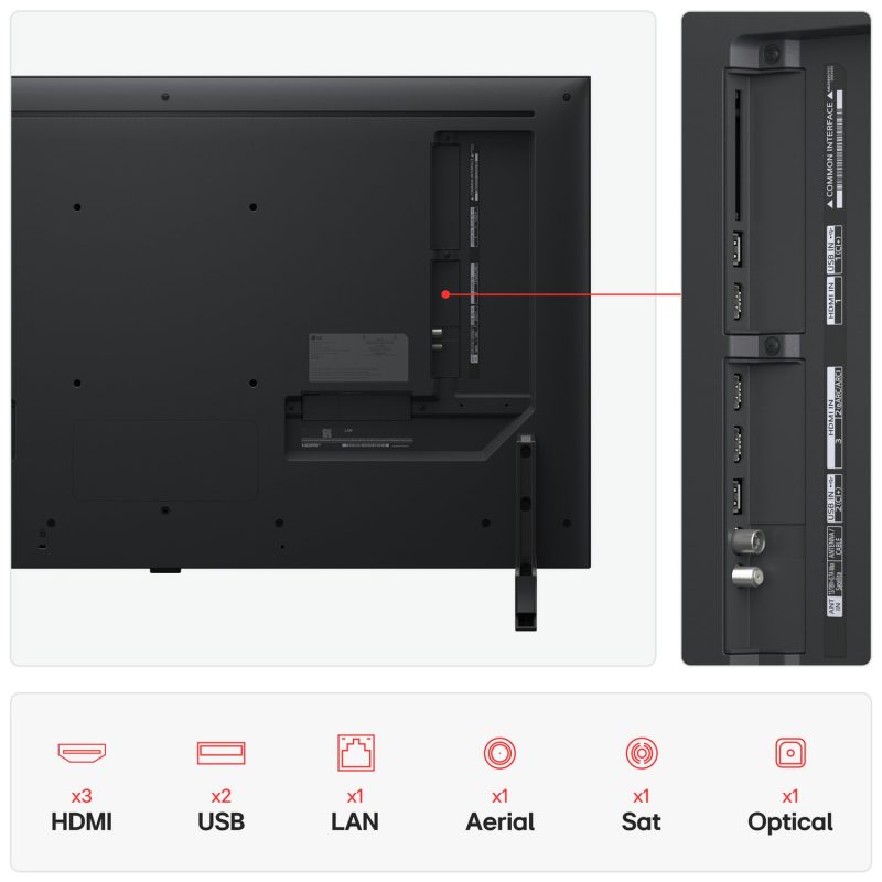 LG 43 Inch 43QNED80A6A Smart 4K UHD HDR QNED TV
