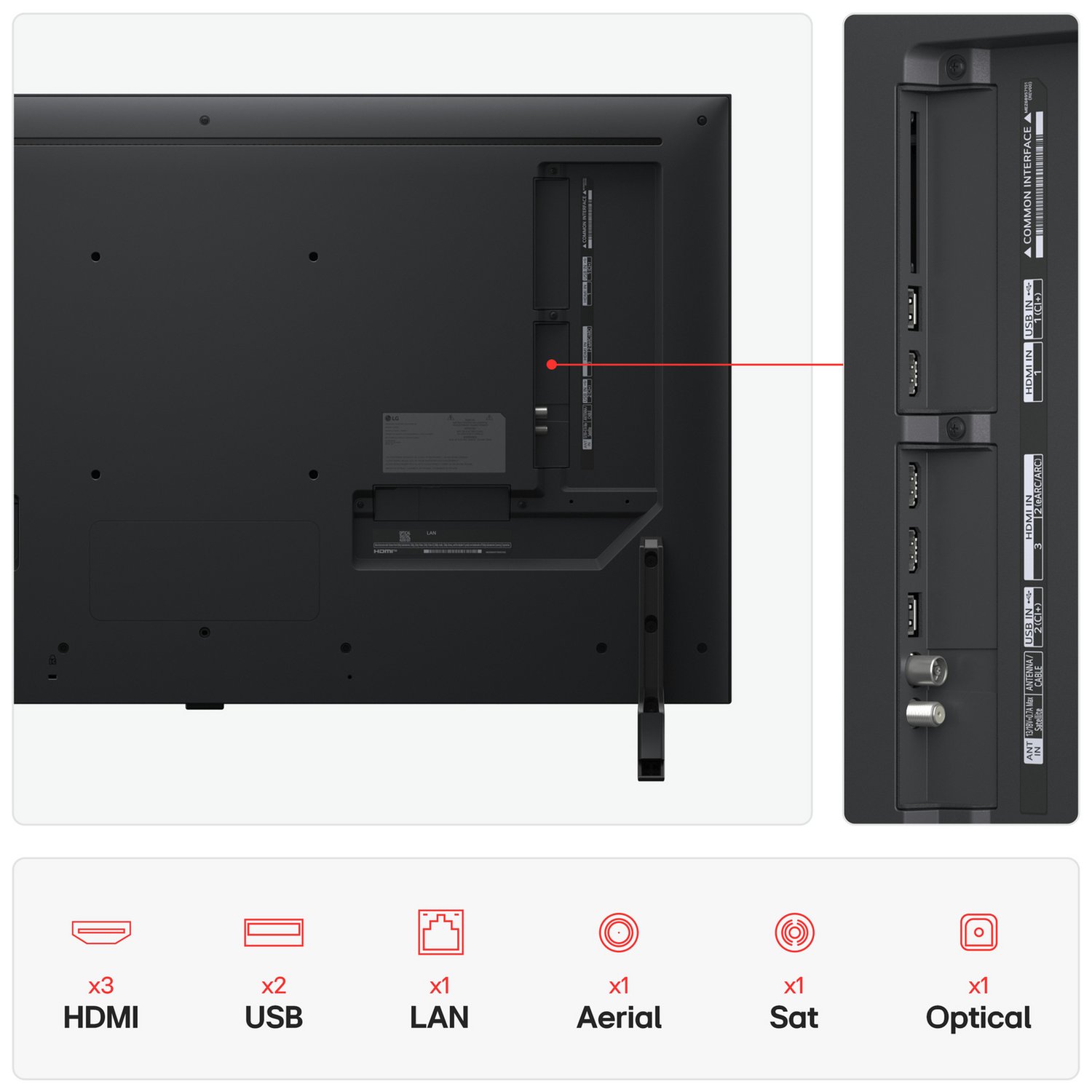 LG 43 Inch 43QNED80A6A Smart 4K UHD HDR QNED TV - Image 4