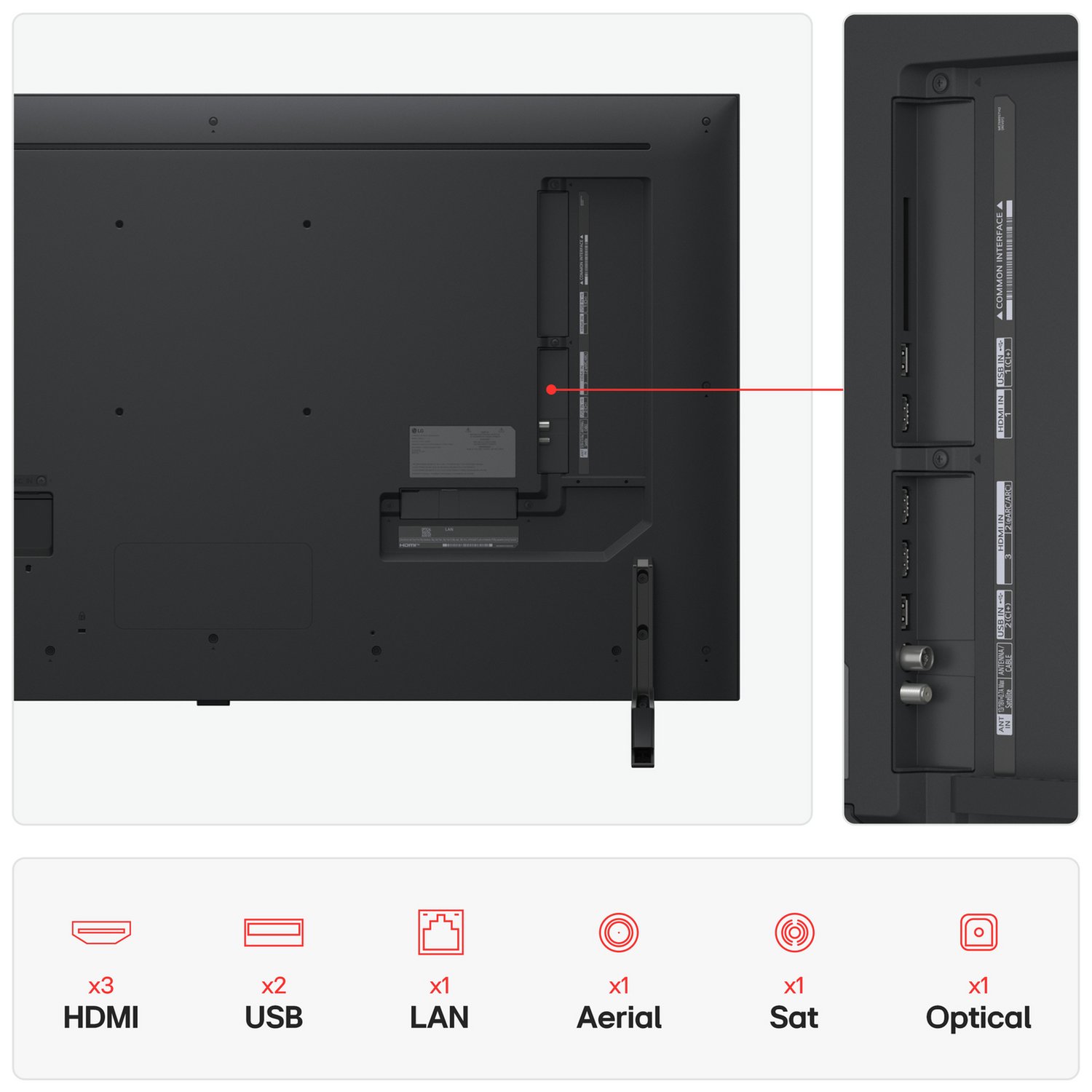 LG 50 Inch 50QNED80A6A 4K UHD HDR QNED TV - Image 4