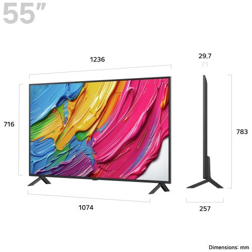 LG 55 Inch 55QNED80A6A 4K UHD HDR QNED TV - Image 2