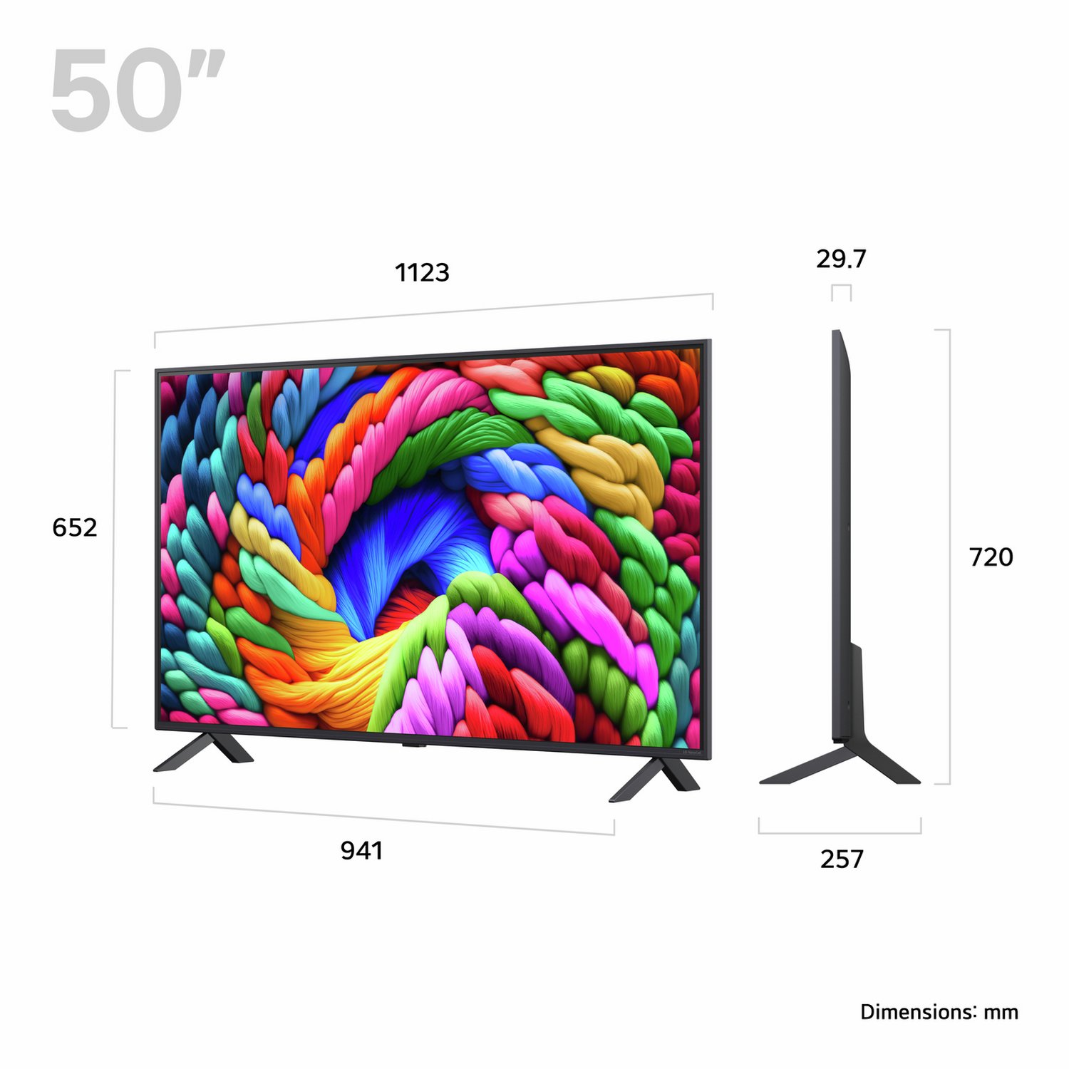 LG 50 Inch 50NANO90A6B Smart 4K UHD HDR NanoCell TV - Image 2