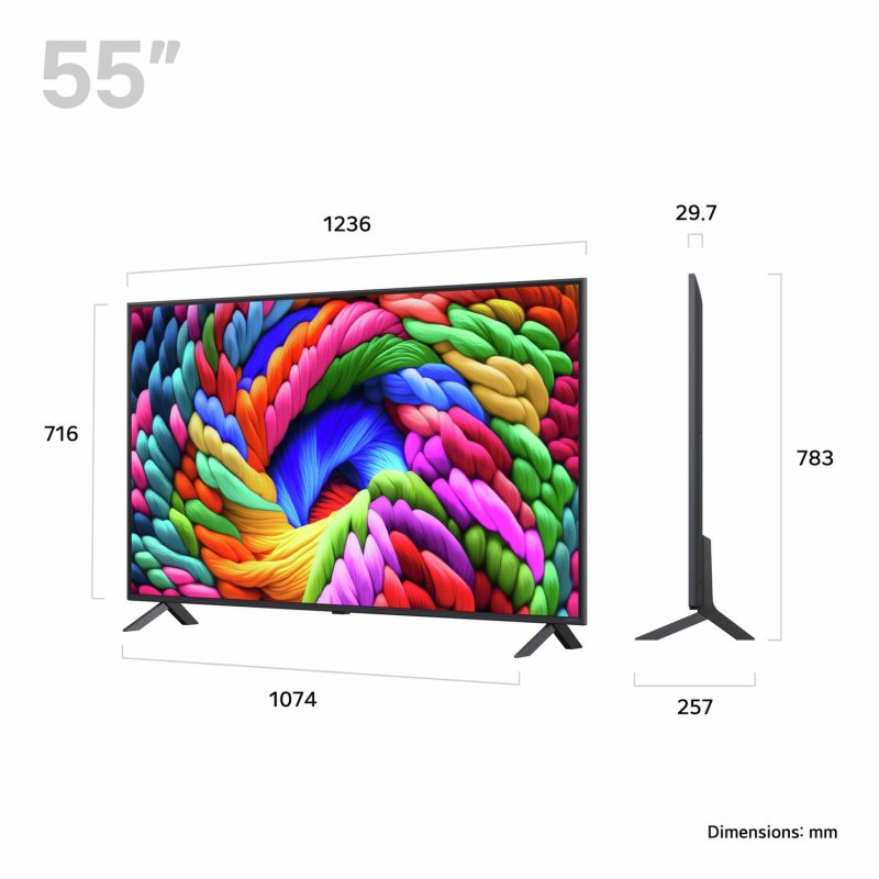 LG 55 Inch 55NANO90A6B Smart 4K UHD HDR NanoCell TV