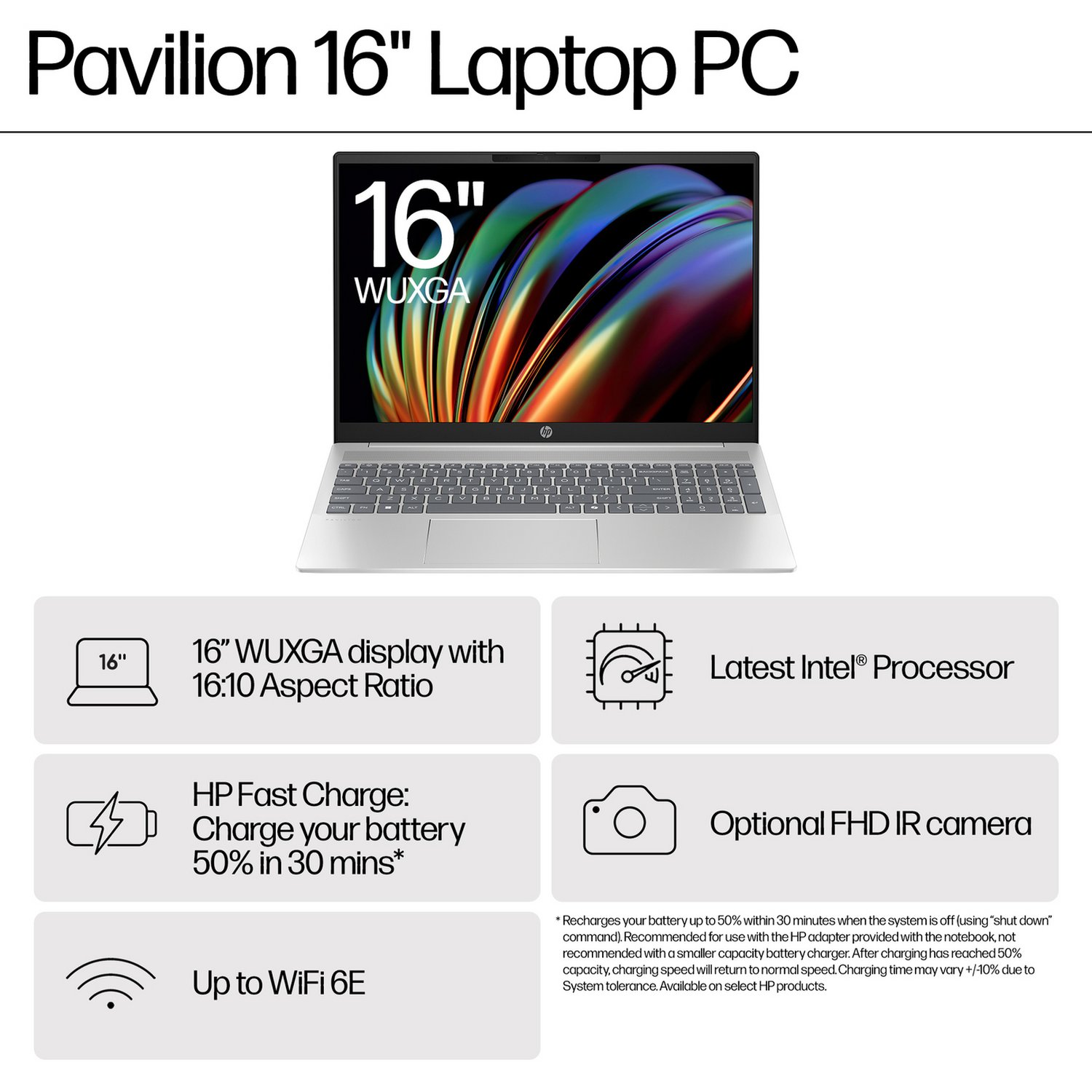 HP Pavilion 16 16in Ultra 7 16GB 1TB - Silver — 16" IPS, Intel Ultra 7 155U processor., 16 GB RAM, 1TB - Image 3
