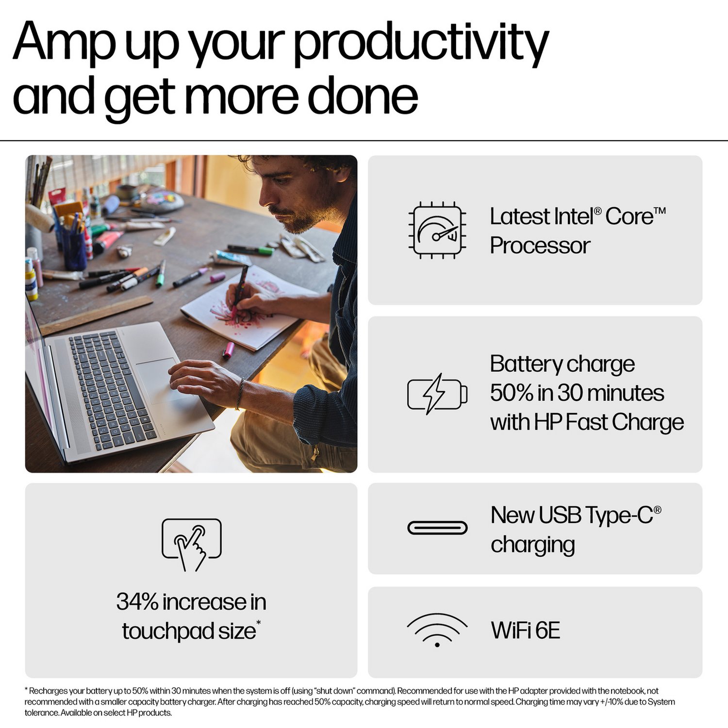 HP Pavilion 16 16in Ultra 7 16GB 1TB - Silver — 16" IPS, Intel Ultra 7 155U processor., 16 GB RAM, 1TB - Image 4