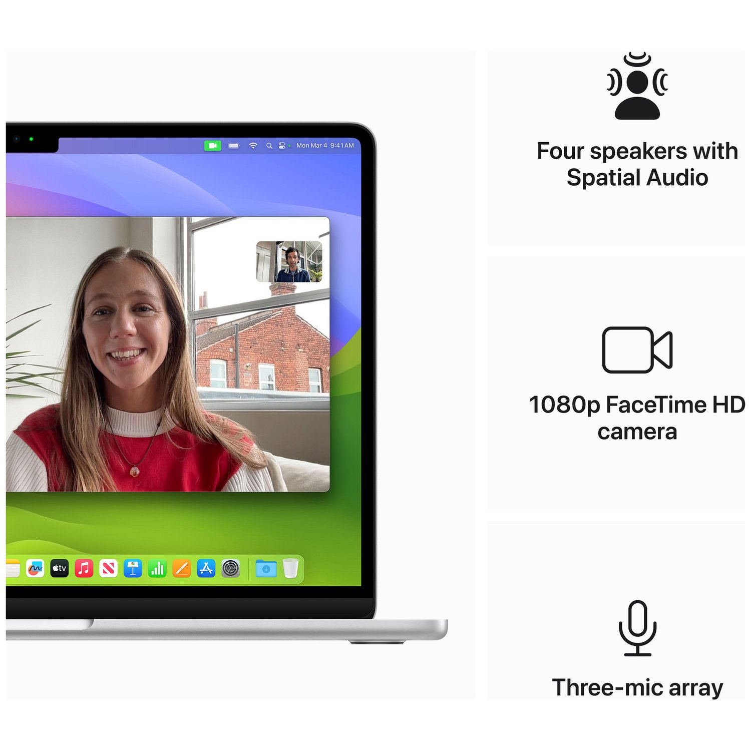 Apple MacBook Air 2024 13.6in M3 16GB 512GB - Silver — Apple M3 chip, 16 GB RAM - Image 7