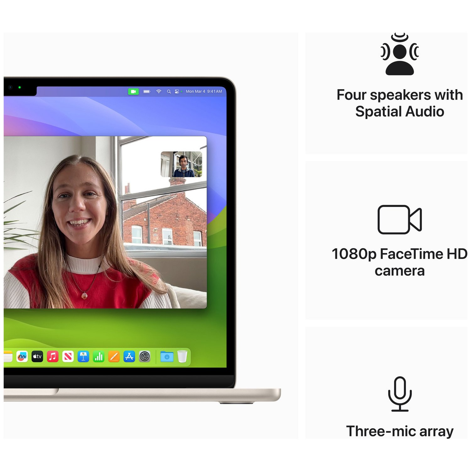 Apple MacBook Air 2024 13.6in M3 16GB 512GB - Starlight — Apple M3 chip, 16 GB RAM - Image 7