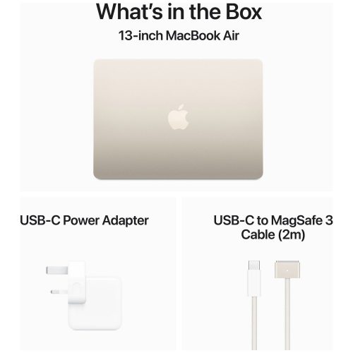 Apple MacBook Air 2024 13.6in M3 16GB 512GB - Starlight — Apple M3 chip, 16 GB RAM - Image 10