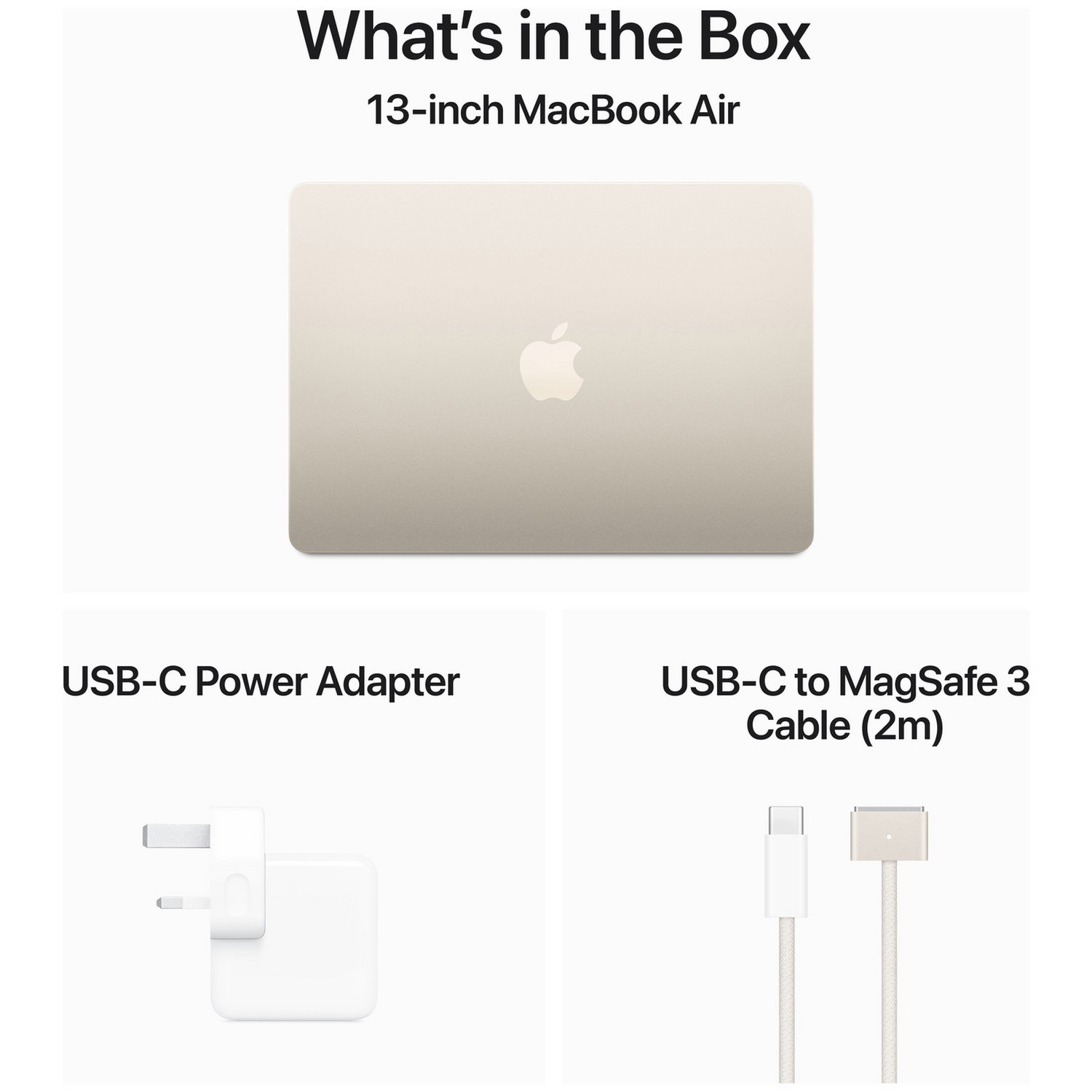 Apple MacBook Air 2024 13.6in M3 16GB 512GB - Starlight — Apple M3 chip, 16 GB RAM - Image 10