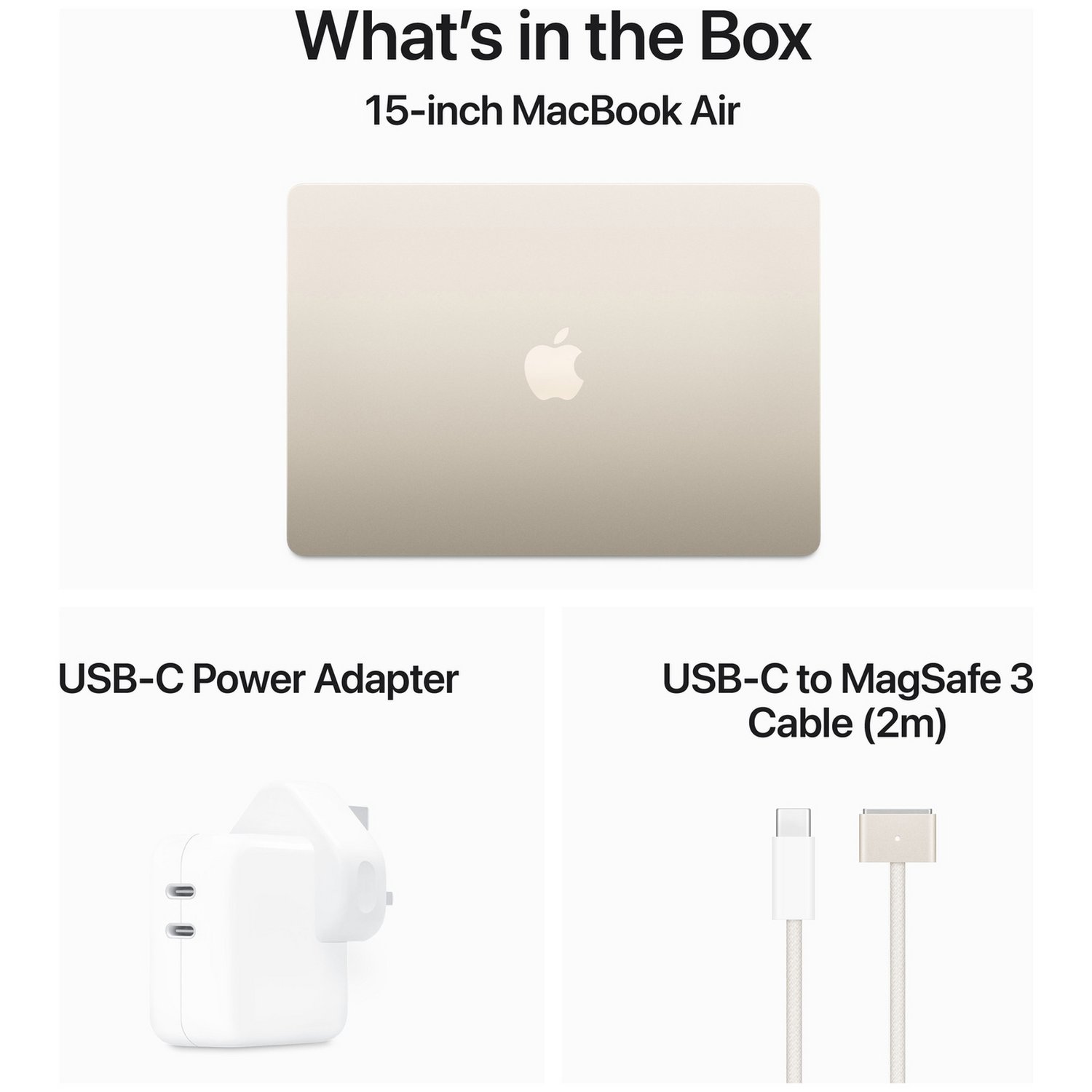 Apple MacBook Air 2024 15.3in M3 16GB 512GB - Starlight — Apple M3 chip, 16 GB RAM - Image 10