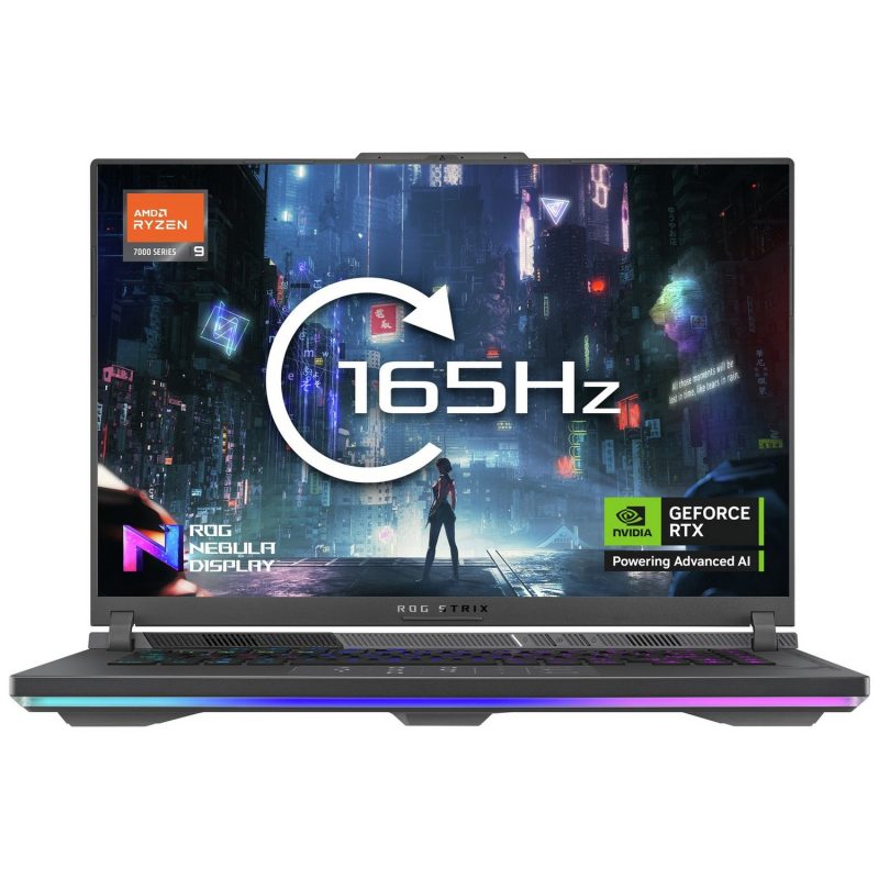 ASUS ROG Stir G16 16in R9 16GB 1TB RTX5060 — 16" IPS, AMD Ryzen 9 8940HX processor., GeForce RTX 5060 graphics card with