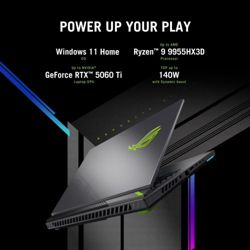 ASUS ROG Stir G16 16in R9 16GB 1TB RTX5060 — 16" IPS, AMD Ryzen 9 8940HX processor., GeForce RTX 5060 graphics card with - Image 8