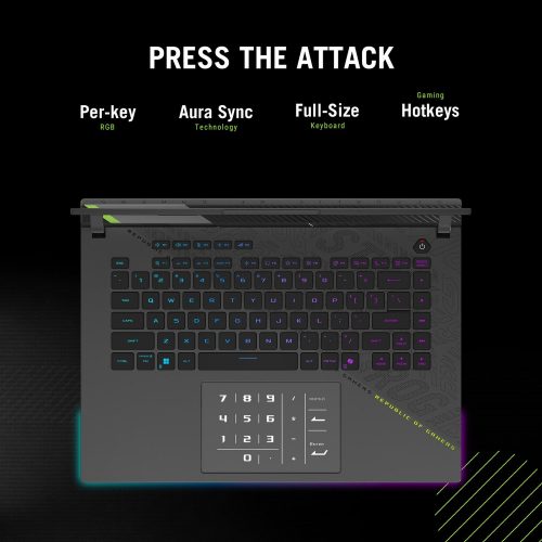 ASUS ROG Stir G16 16in R9 16GB 1TB RTX5060 — 16" IPS, AMD Ryzen 9 8940HX processor., GeForce RTX 5060 graphics card with - Image 12