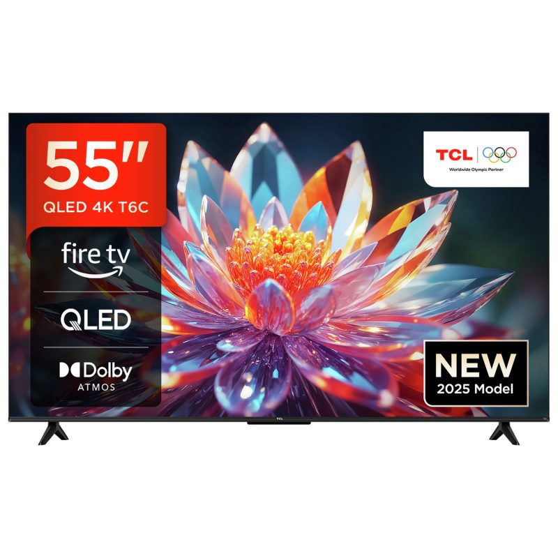 TCL 55 Inch 55T6C Smart 4K UHD HDR QLED Freely TV