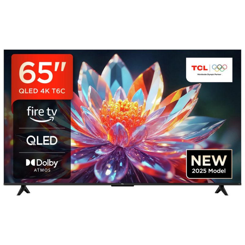 TCL 65 Inch 65T6C Smart 4K UHD HDR QLED Freely TV