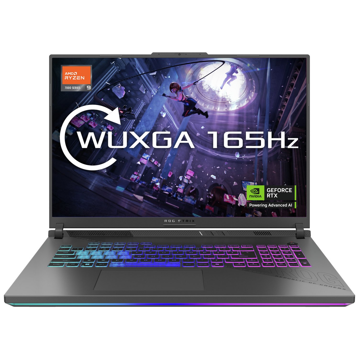 ASUS ROG Strix G16 16in R9 16GB 1TB RTX5070Ti — 16" IPS, AMD Ryzen 9 7940HX processor., GeForce RTX 5070 Ti graphics car - Image 2